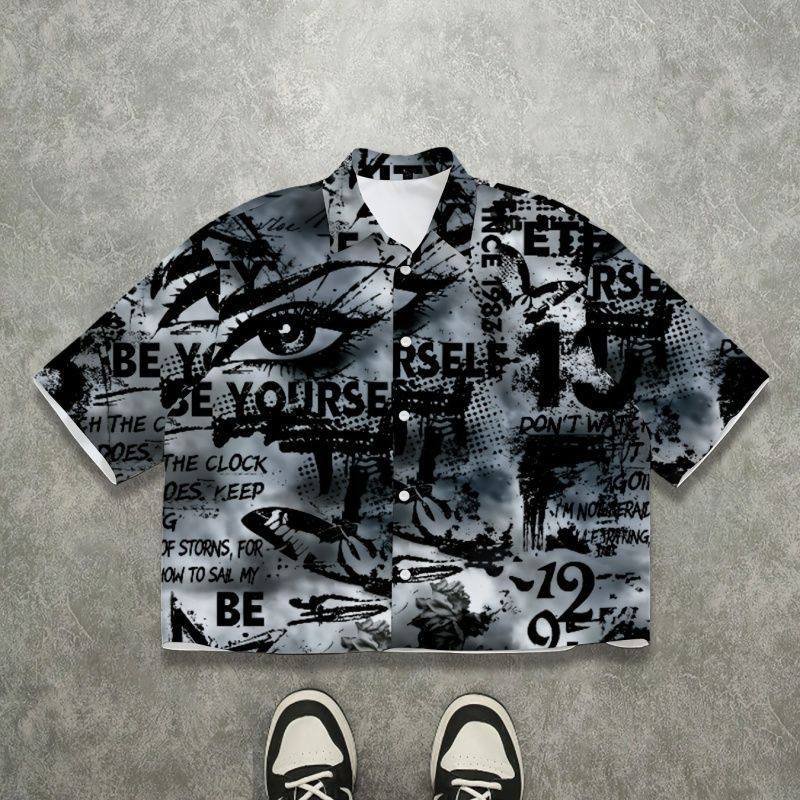 Graphic Print Short Sleeve Shirt